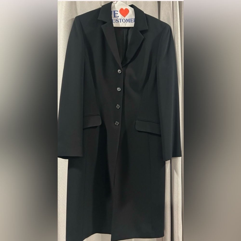 Ann Taylor Classic Black Long Coat